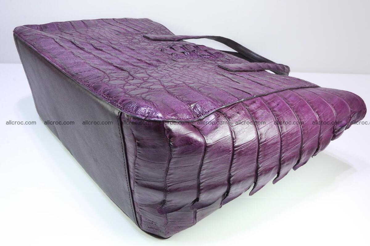 Genuine crocodile leather women's bag 061 Foto 8