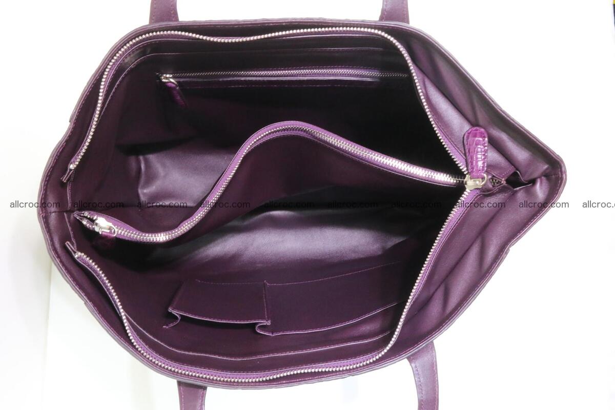 Genuine crocodile leather women's bag 061 Foto 13