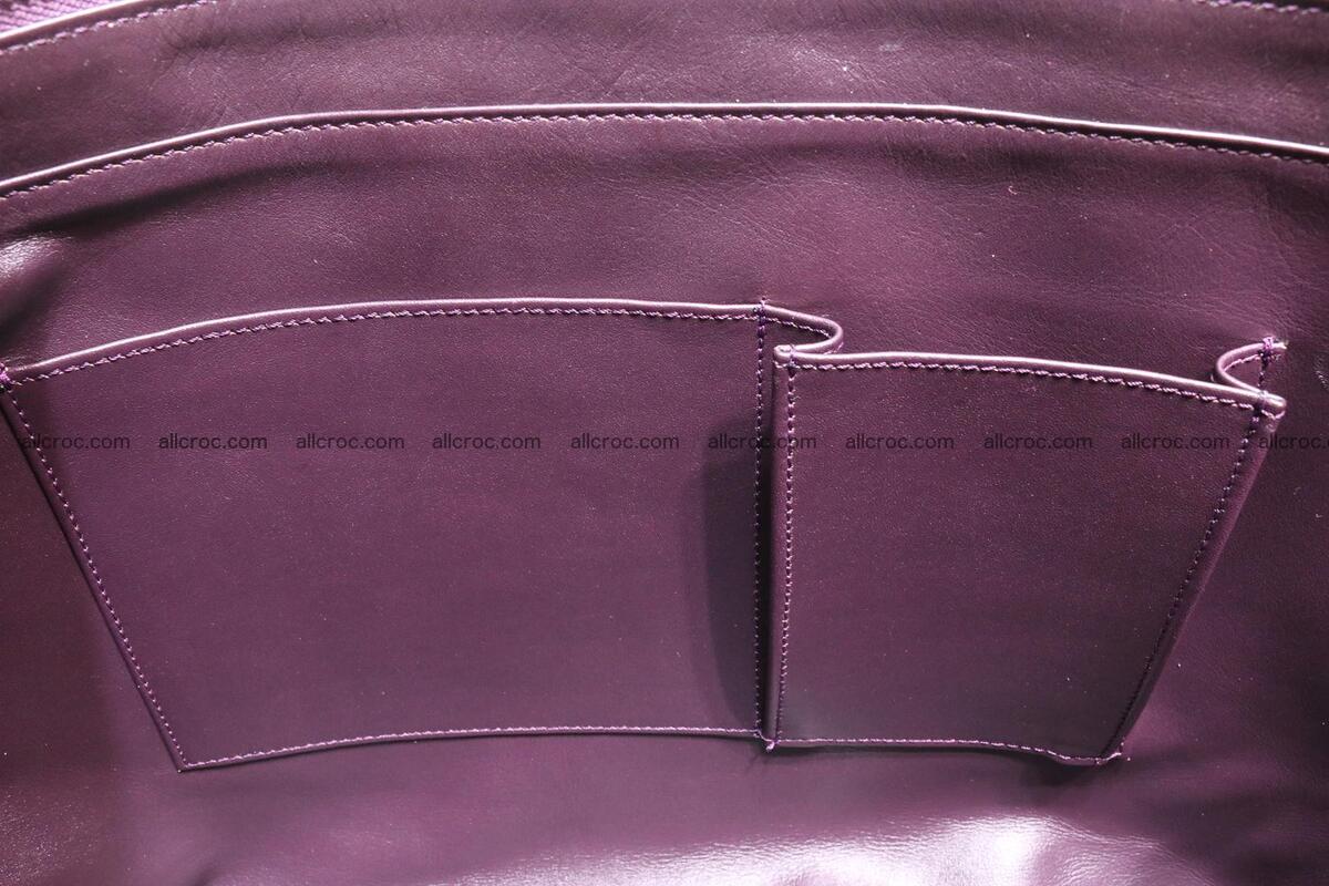 Genuine crocodile leather women's bag 061 Foto 12