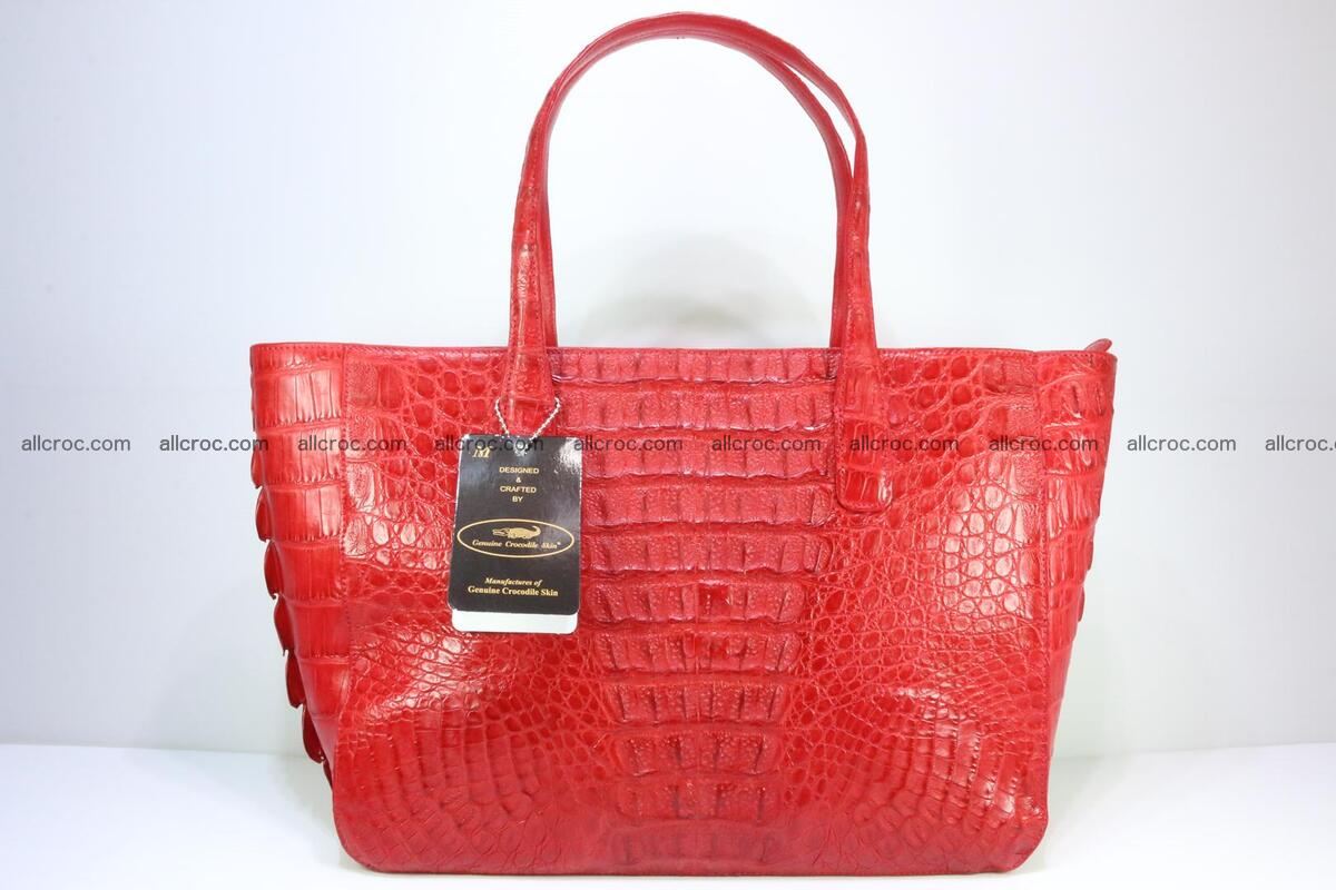 Genuine crocodile leather women's bag 062 Foto 4