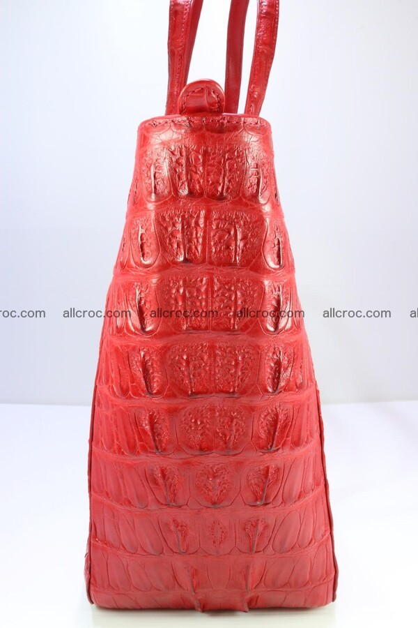 Genuine crocodile leather women's bag 062 Foto 5