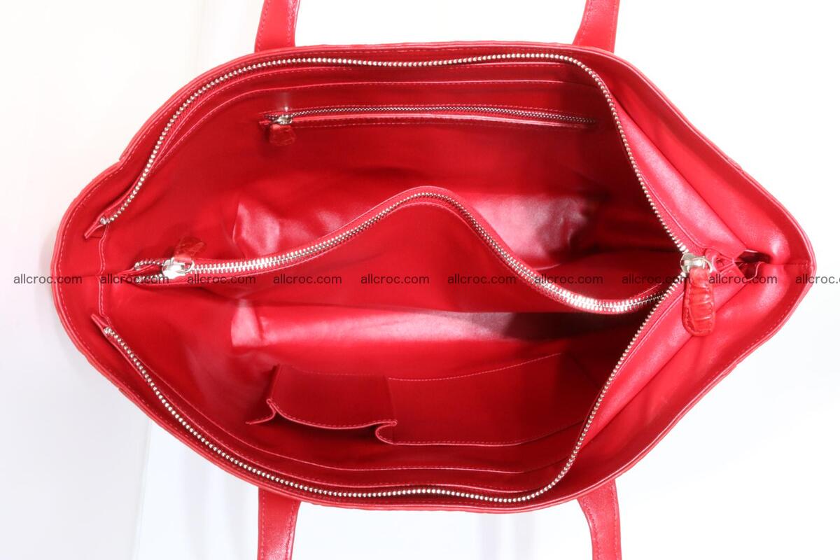 Genuine crocodile leather women's bag 062 Foto 12
