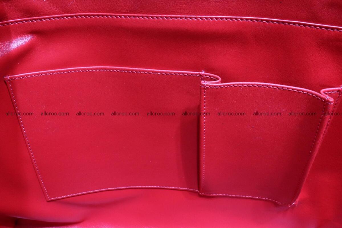 Genuine crocodile leather women's bag 062 Foto 13