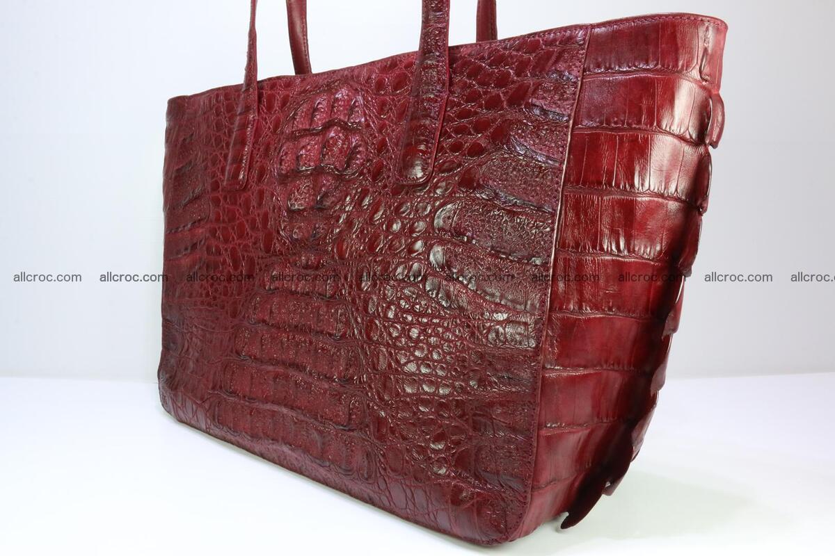 Genuine crocodile leather women's bag 063 Foto 3