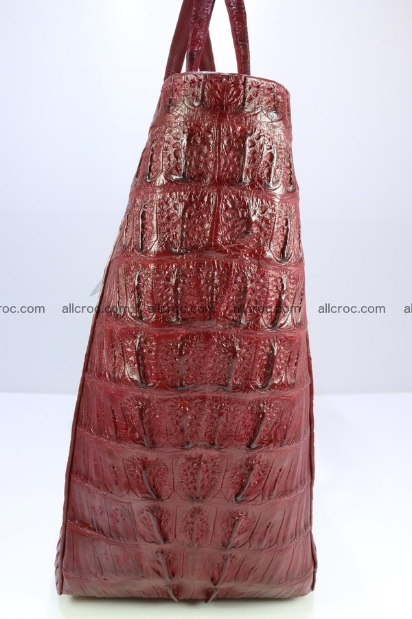 Genuine crocodile leather women's bag 063 Foto 8