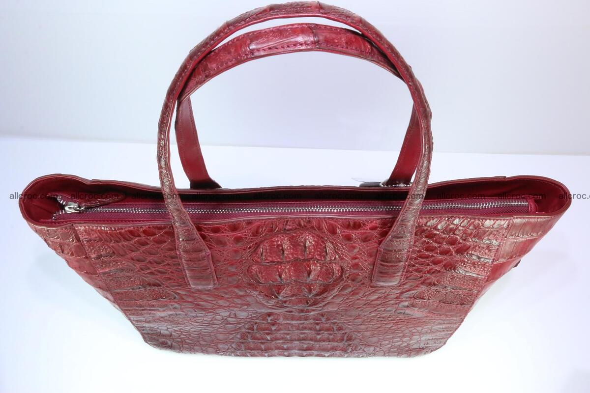 Genuine crocodile leather women's bag 063 Foto 6