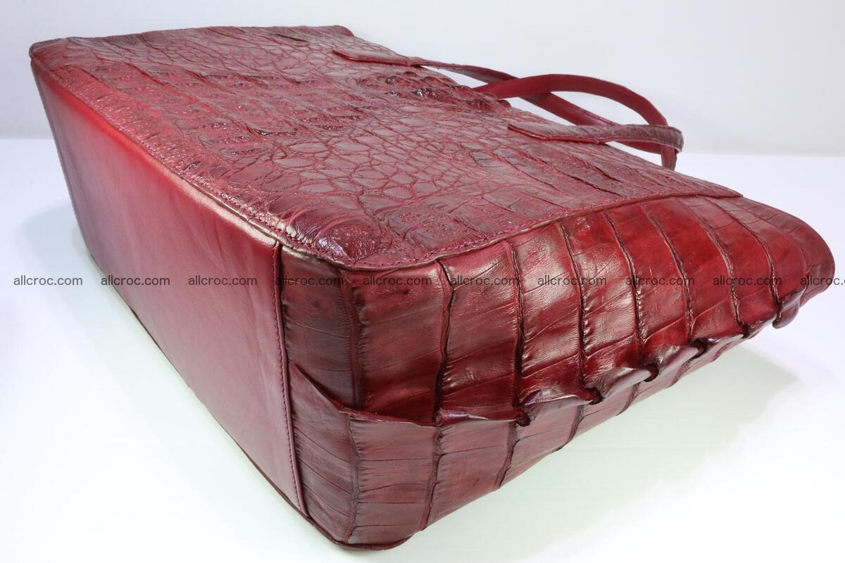 Genuine crocodile leather women's bag 063 Foto 10