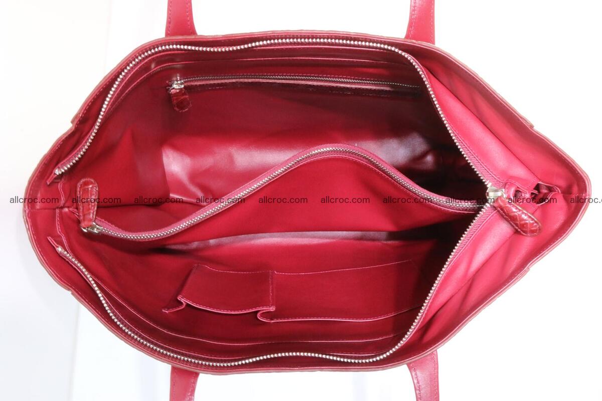 Genuine crocodile leather women's bag 063 Foto 12