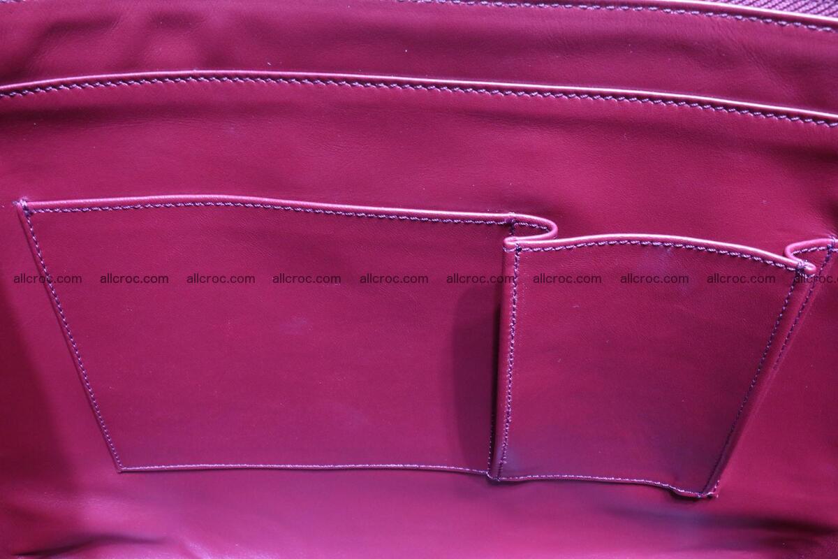 Genuine crocodile leather women's bag 063 Foto 14
