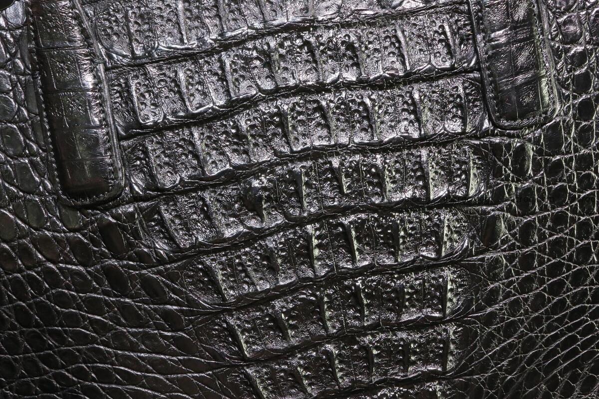 Genuine crocodile leather women's bag 066 Foto 3