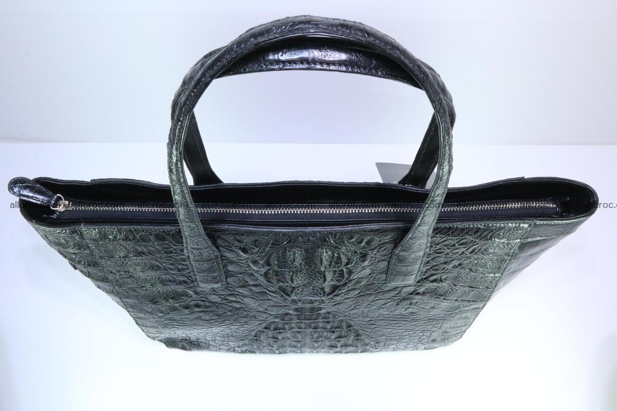 Genuine crocodile leather women's bag 066 Foto 6