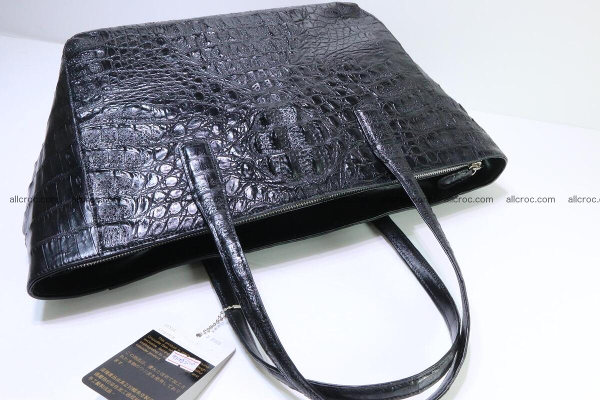 Genuine crocodile leather women's bag 066 Foto 12
