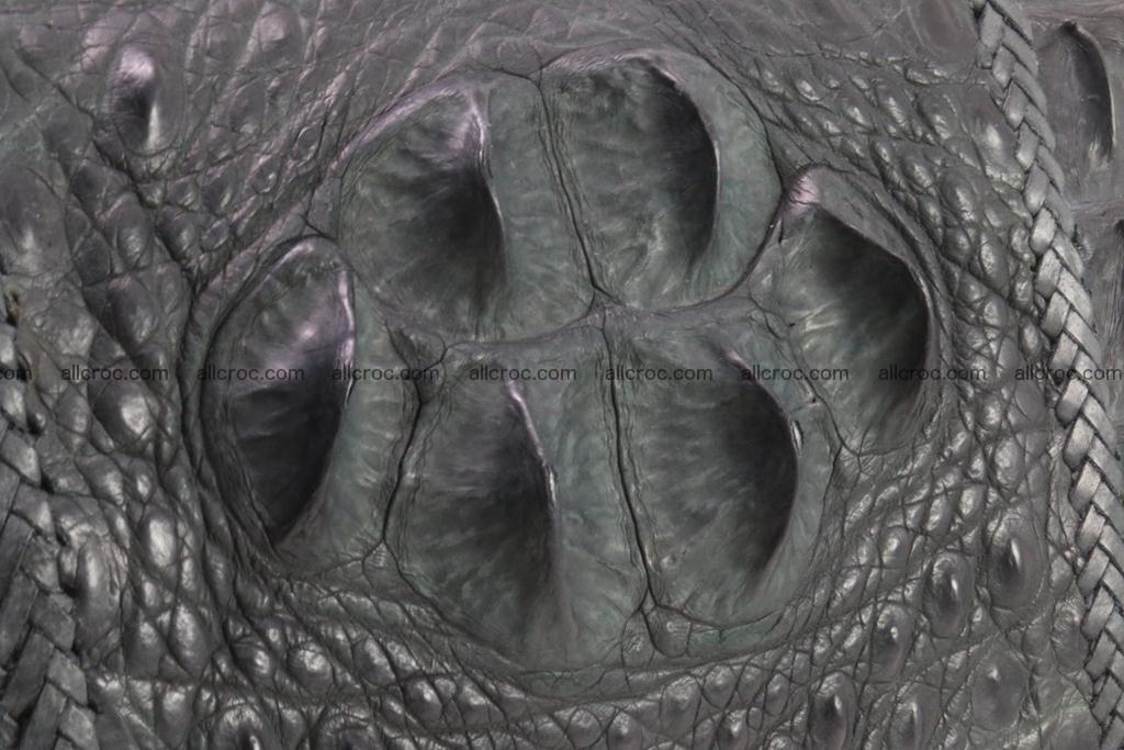 Crocodile skin messenger bag braided edges 420 Foto 5