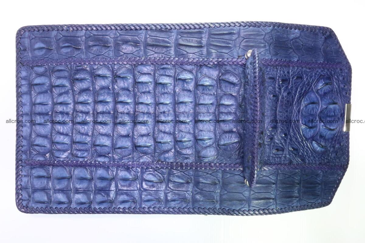 Crocodile skin messenger bag braided edges 419 Foto 10