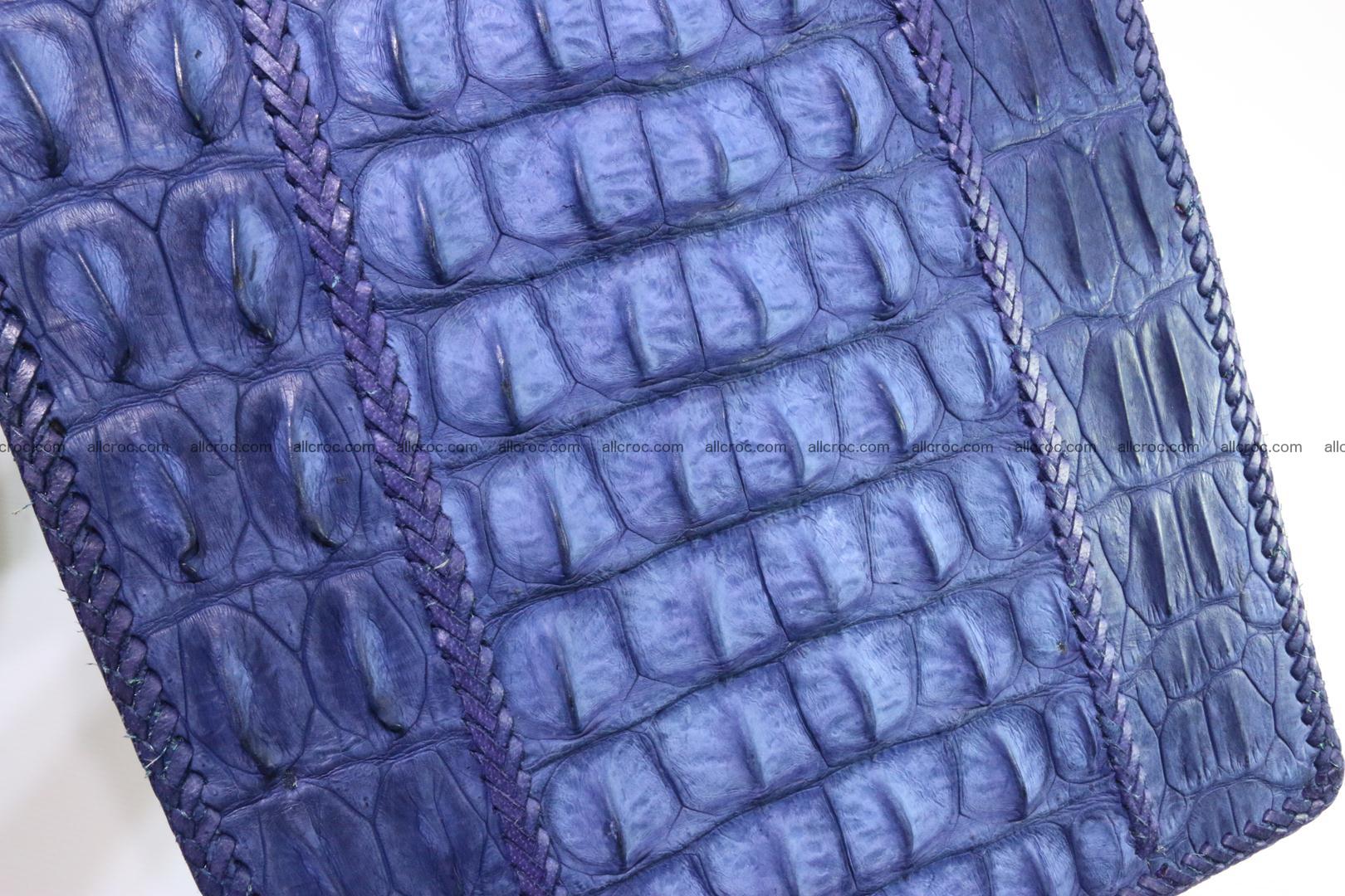 Crocodile skin messenger bag braided edges 422 Foto 4
