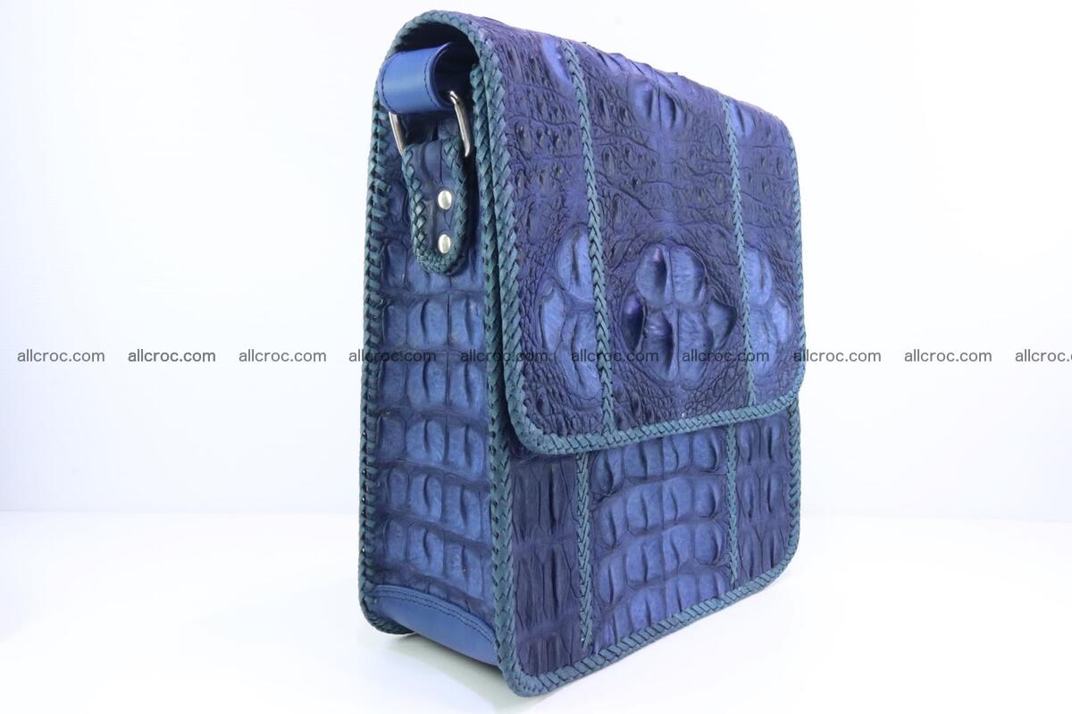 Сrocodile skin shoulder bag with braided edges 140 Foto 1