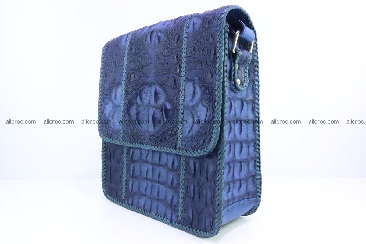 Сrocodile skin shoulder bag with braided edges 140 Foto 2