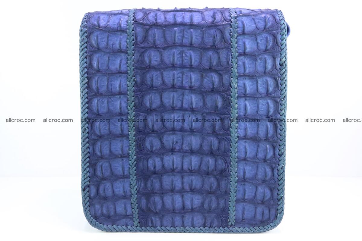 Сrocodile skin shoulder bag with braided edges 140 Foto 3