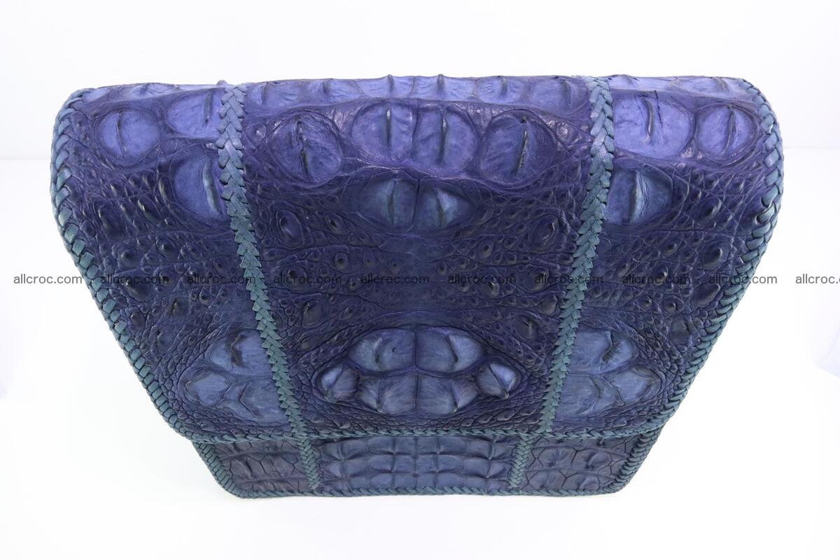 Сrocodile skin shoulder bag with braided edges 140 Foto 5