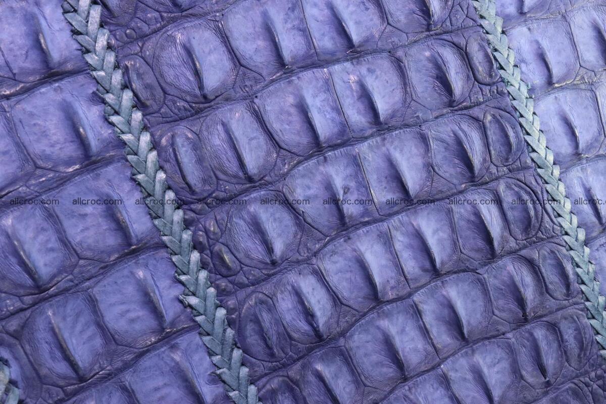 Сrocodile skin shoulder bag with braided edges 140 Foto 8