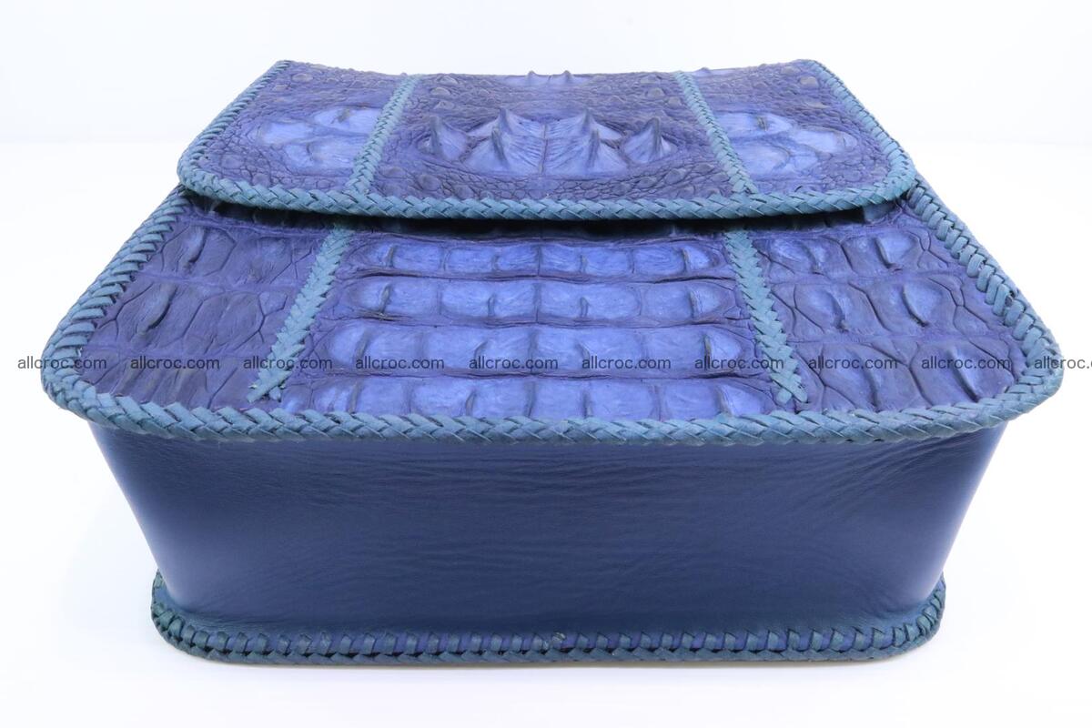Сrocodile skin shoulder bag with braided edges 140 Foto 7