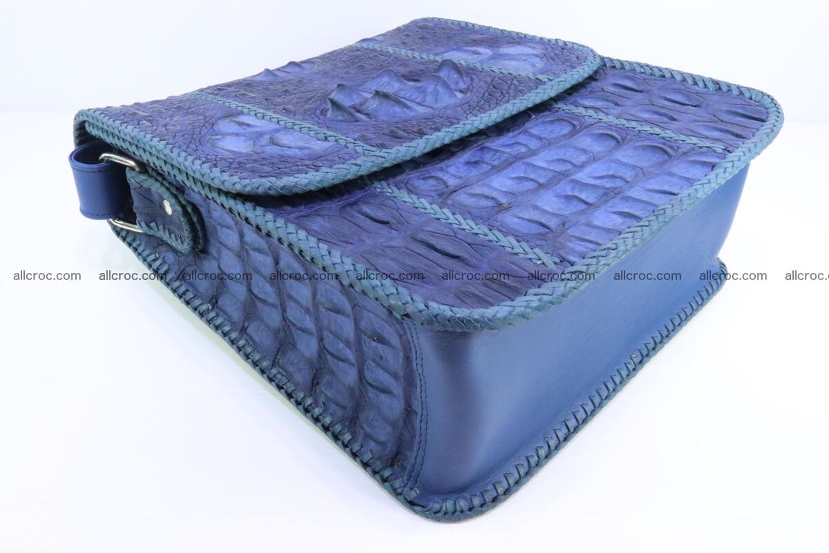 Сrocodile skin shoulder bag with braided edges 140 Foto 9