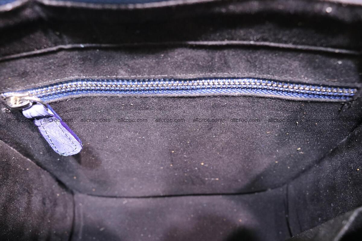 Сrocodile skin shoulder bag with braided edges 140 Foto 14
