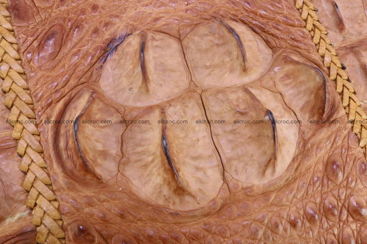 Сrocodile skin shoulder bag with braided edges 141 Foto 6