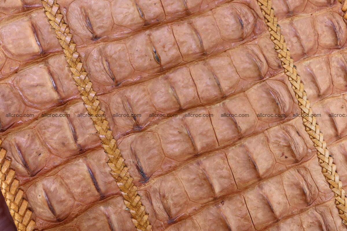 Сrocodile skin shoulder bag with braided edges 141 Foto 8