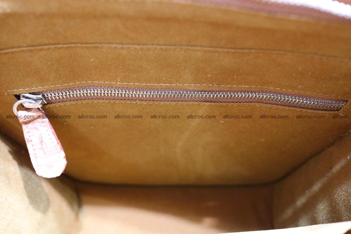 Сrocodile skin shoulder bag with braided edges 141 Foto 14