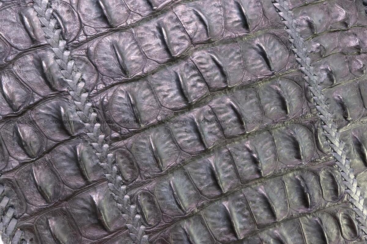 Сrocodile skin shoulder bag with braided edges 143 Foto 8