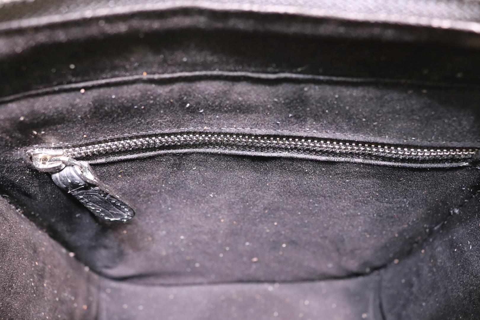 Сrocodile skin shoulder bag with braided edges 143 Foto 14