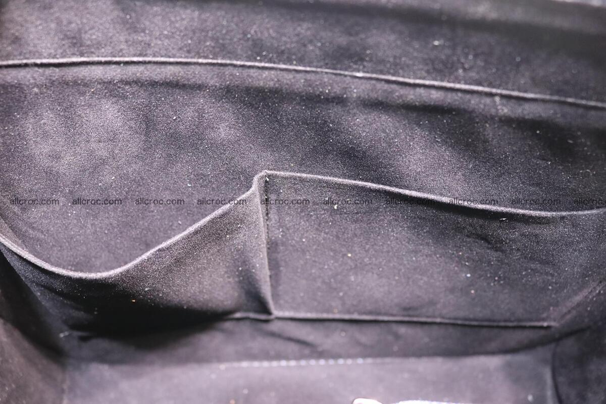 Crocodile skin shoulder bag with braided edges 144 Foto 14