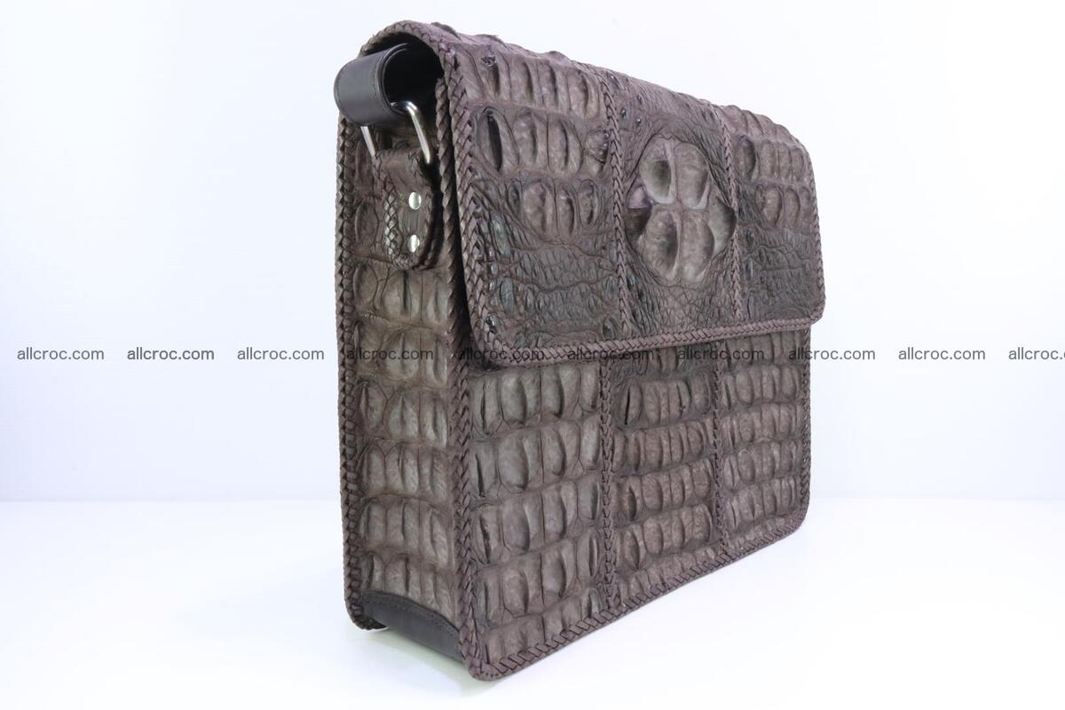 Crocodile skin shoulder bag with braided edges 145 Foto 2