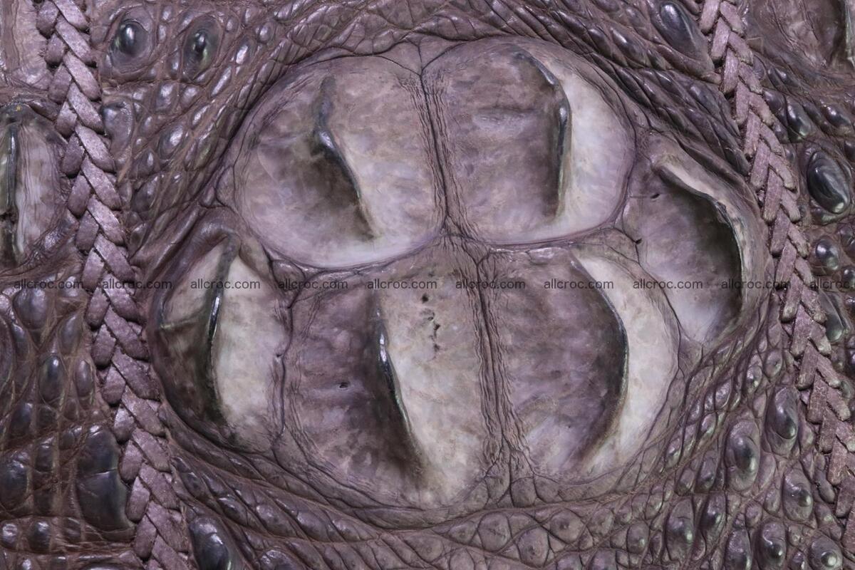 Crocodile skin shoulder bag with braided edges 145 Foto 11
