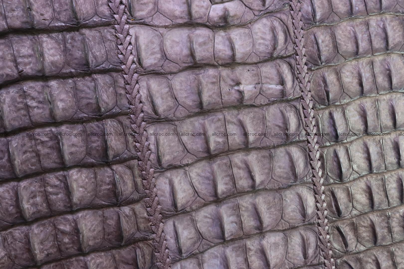 Crocodile skin shoulder bag with braided edges 145 Foto 15