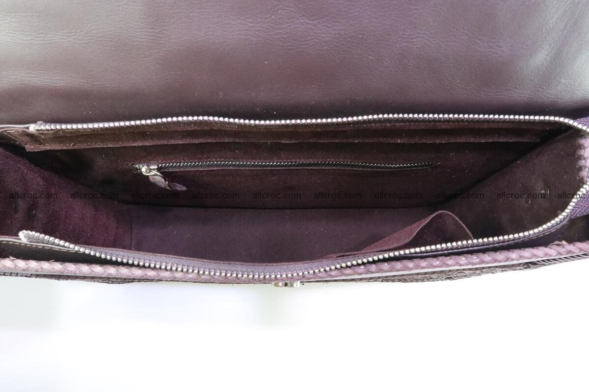 Crocodile skin shoulder bag with braided edges 145 Foto 9