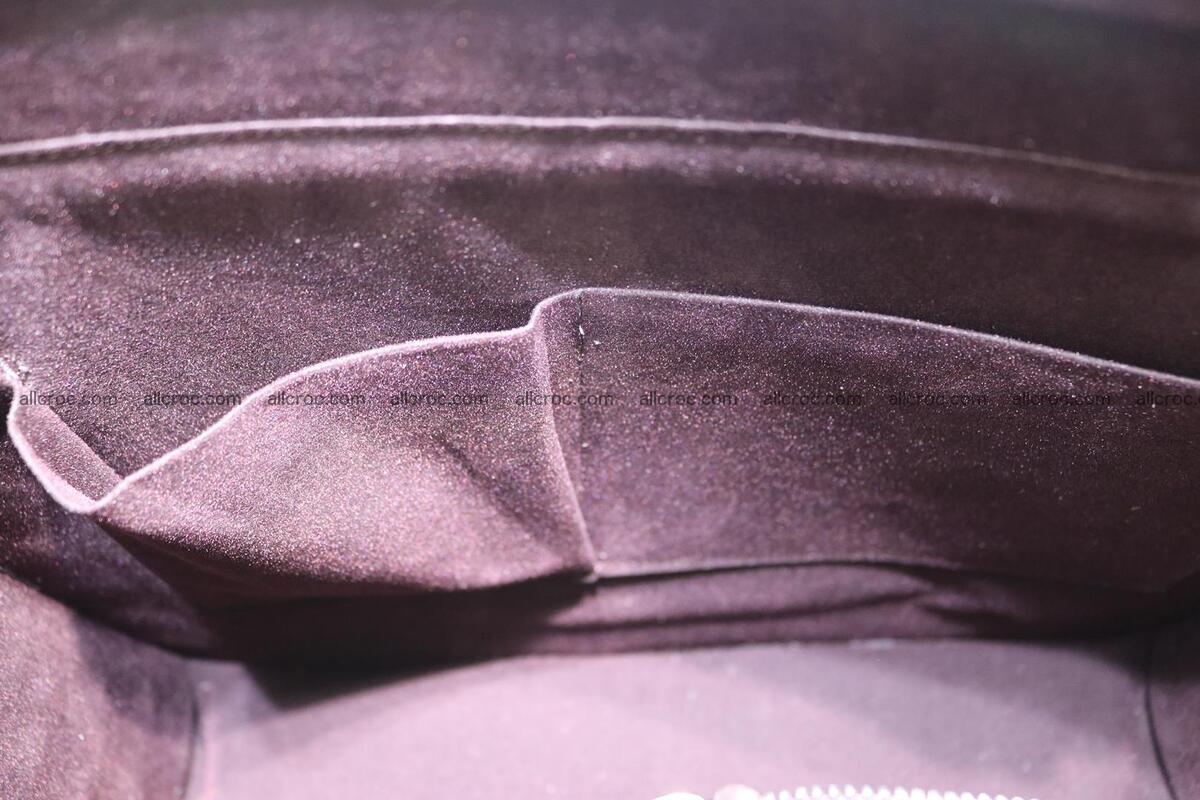 Crocodile skin shoulder bag with braided edges 145 Foto 12