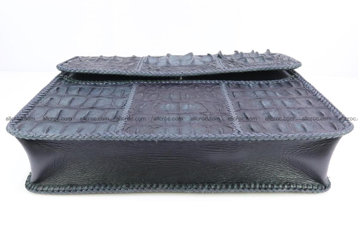 Crocodile skin shoulder bag with braided edges 146 Foto 6