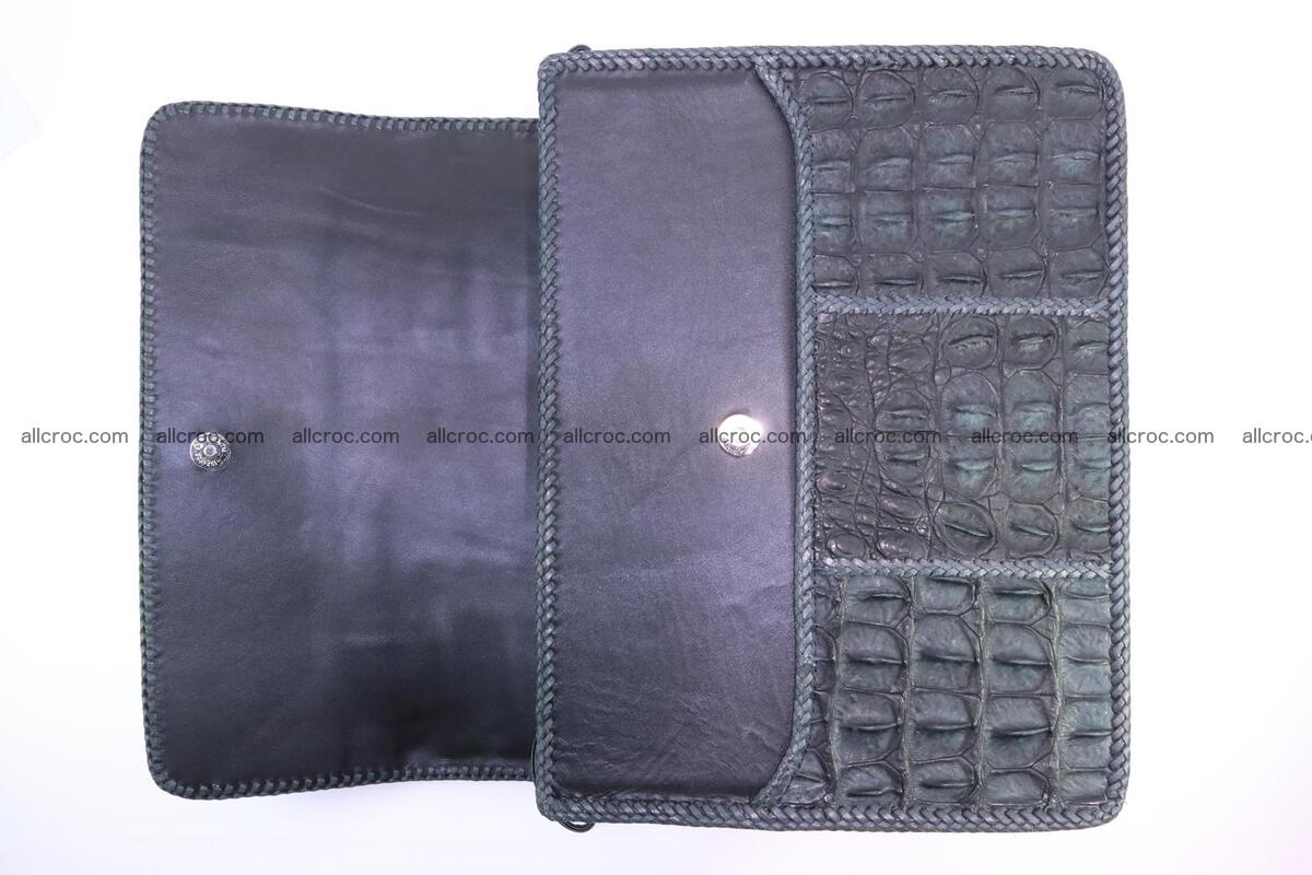 Crocodile skin shoulder bag with braided edges 146 Foto 9