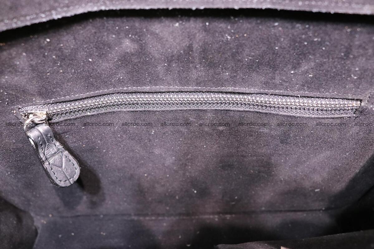 Crocodile skin shoulder bag with braided edges 146 Foto 11