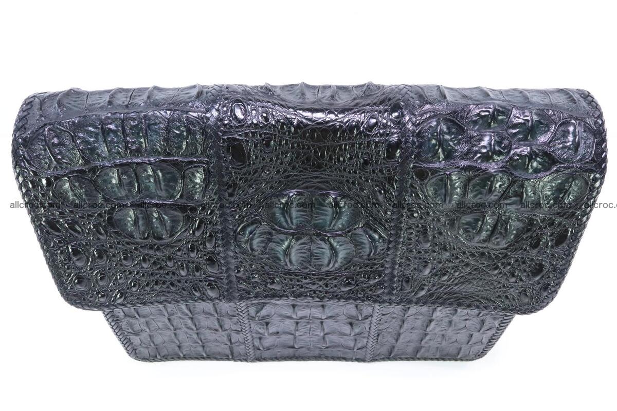 Crocodile skin shoulder bag with braided edges 147 Foto 9