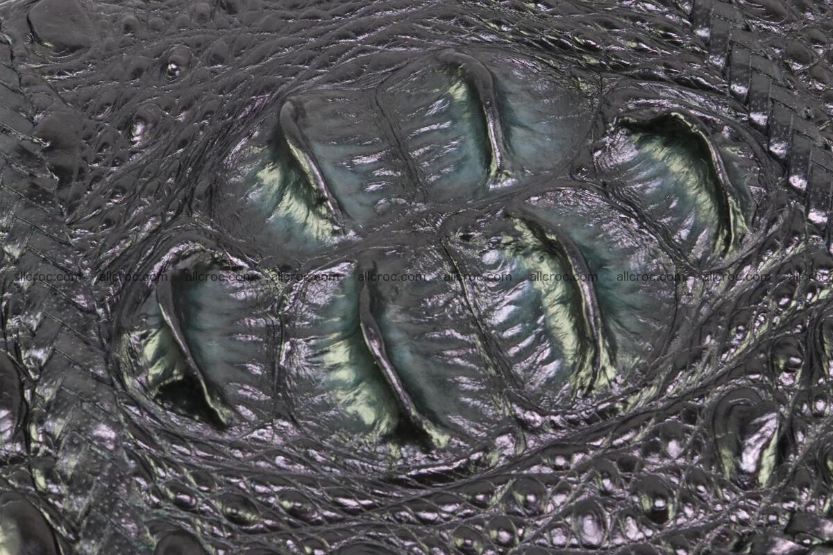 Crocodile skin shoulder bag with braided edges 147 Foto 11