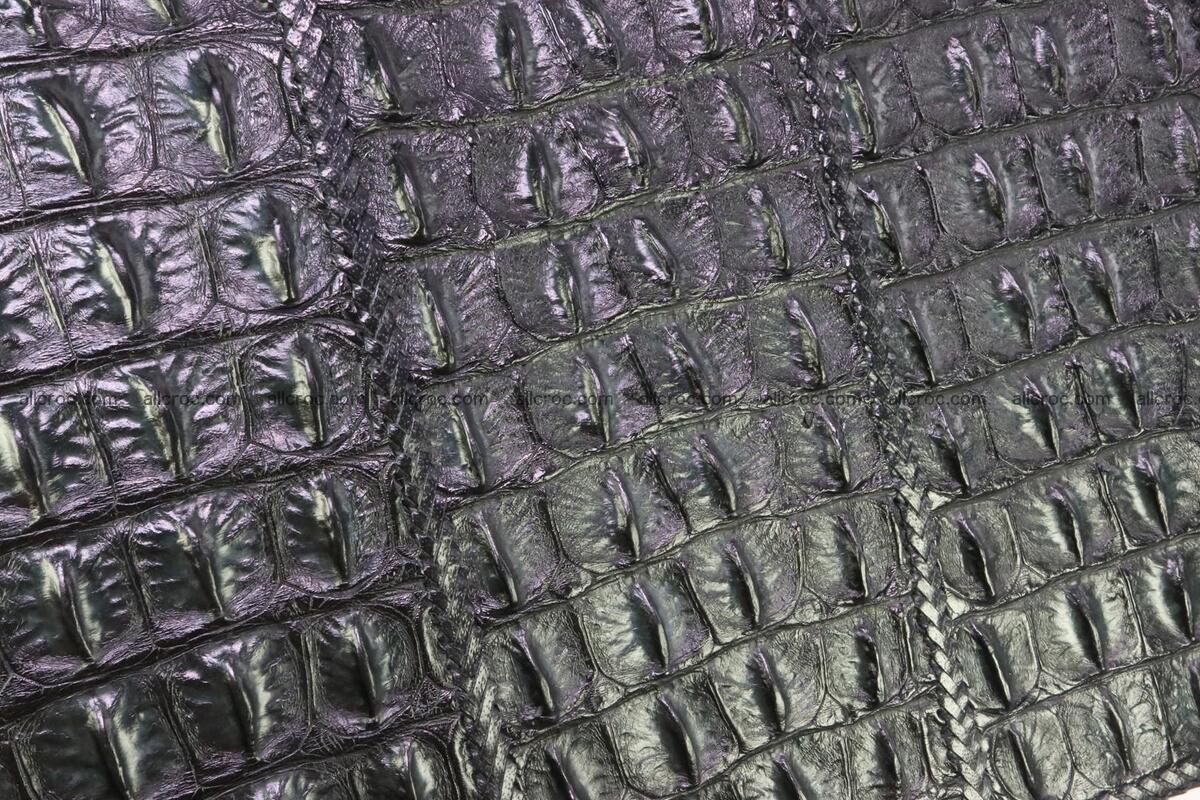 Crocodile skin shoulder bag with braided edges 147 Foto 13