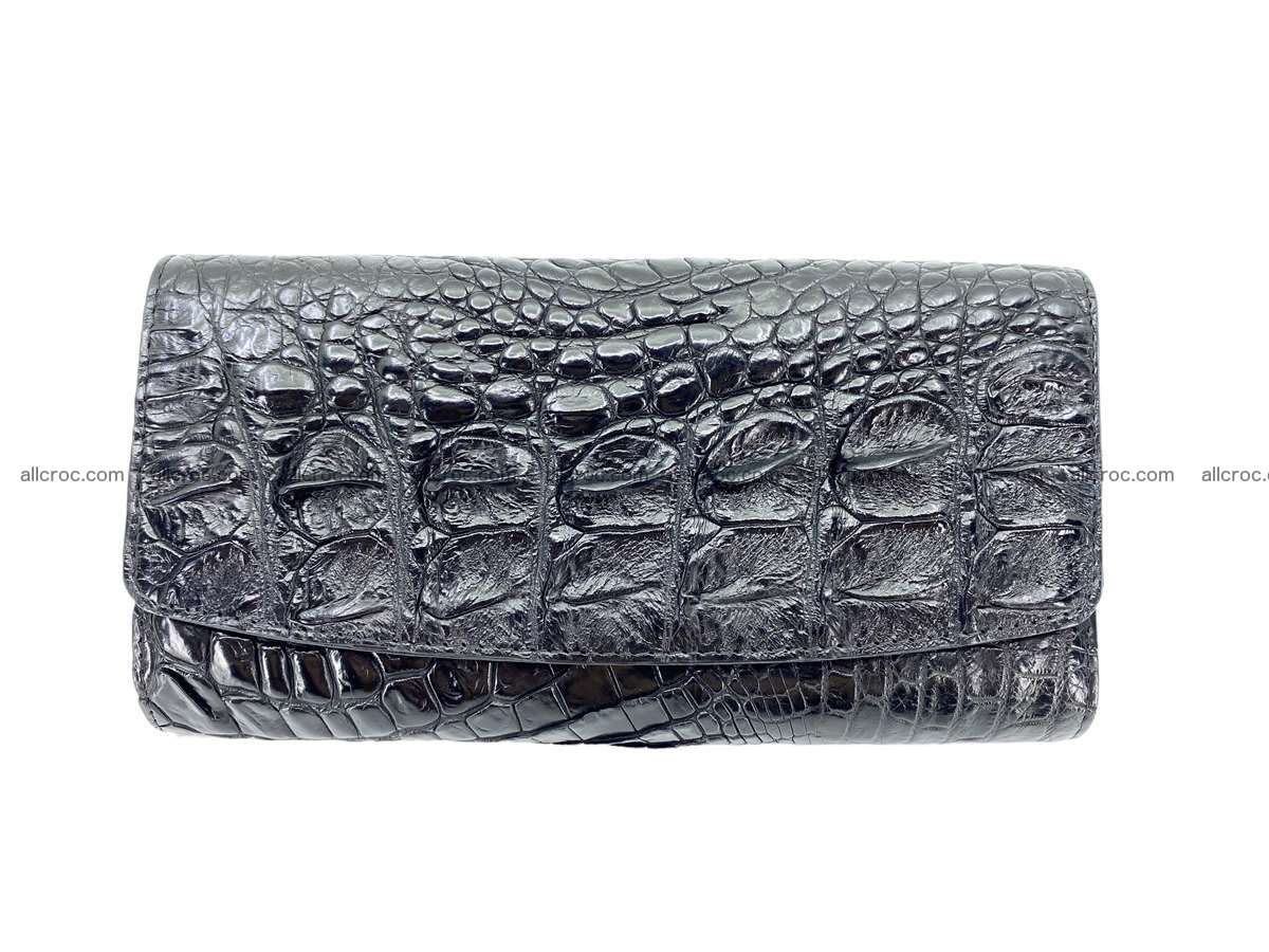 Genuine Crocodile skin trifold wallet, long wallet for women 2224 Foto 0