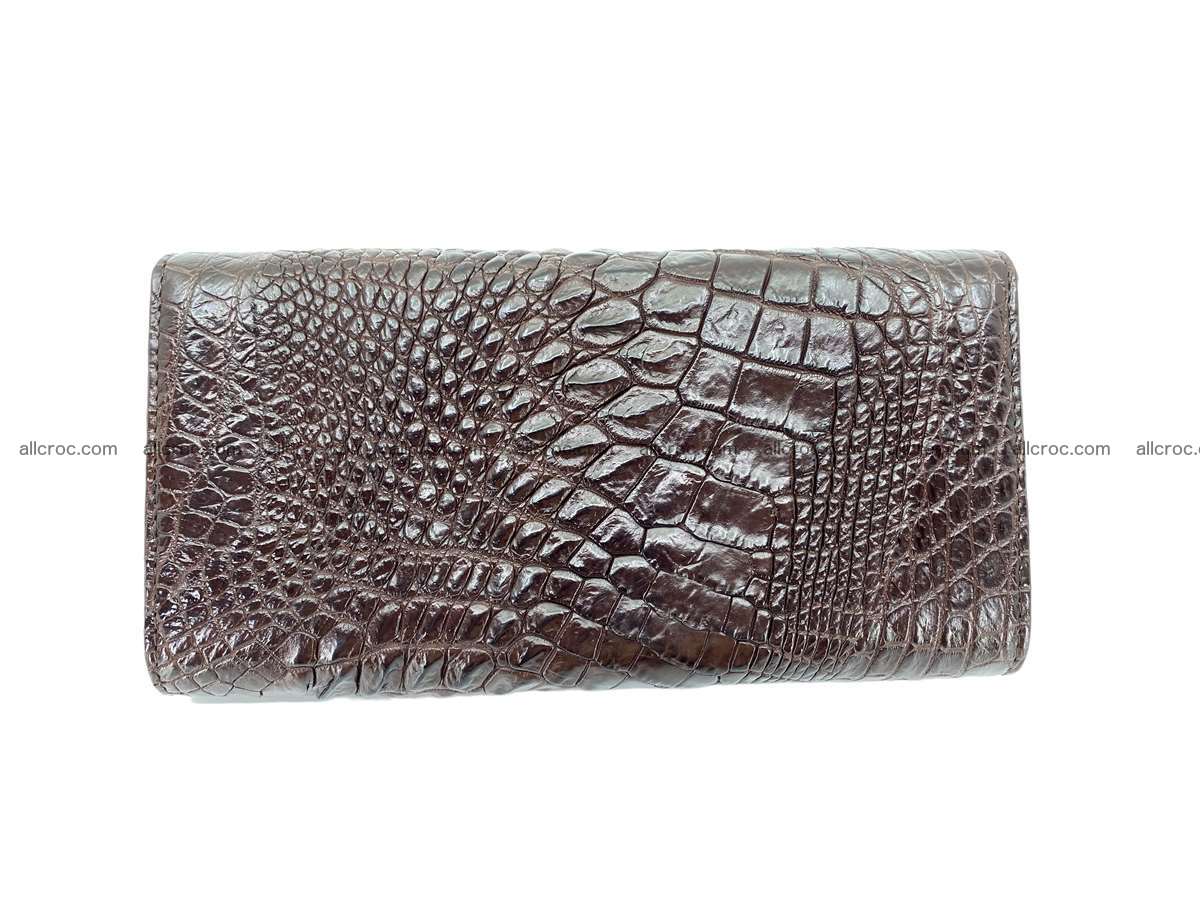 Genuine Crocodile skin trifold wallet, long wallet for women 2225 Foto 1
