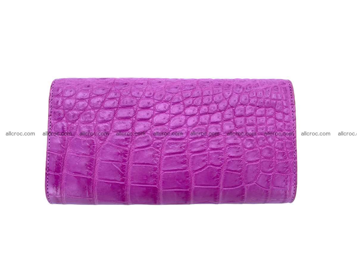 Genuine Crocodile skin trifold wallet, long wallet for women 2227 Foto 1