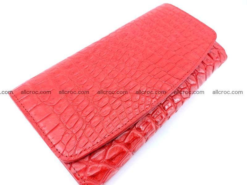 Genuine Crocodile skin trifold wallet, long wallet for women 455
