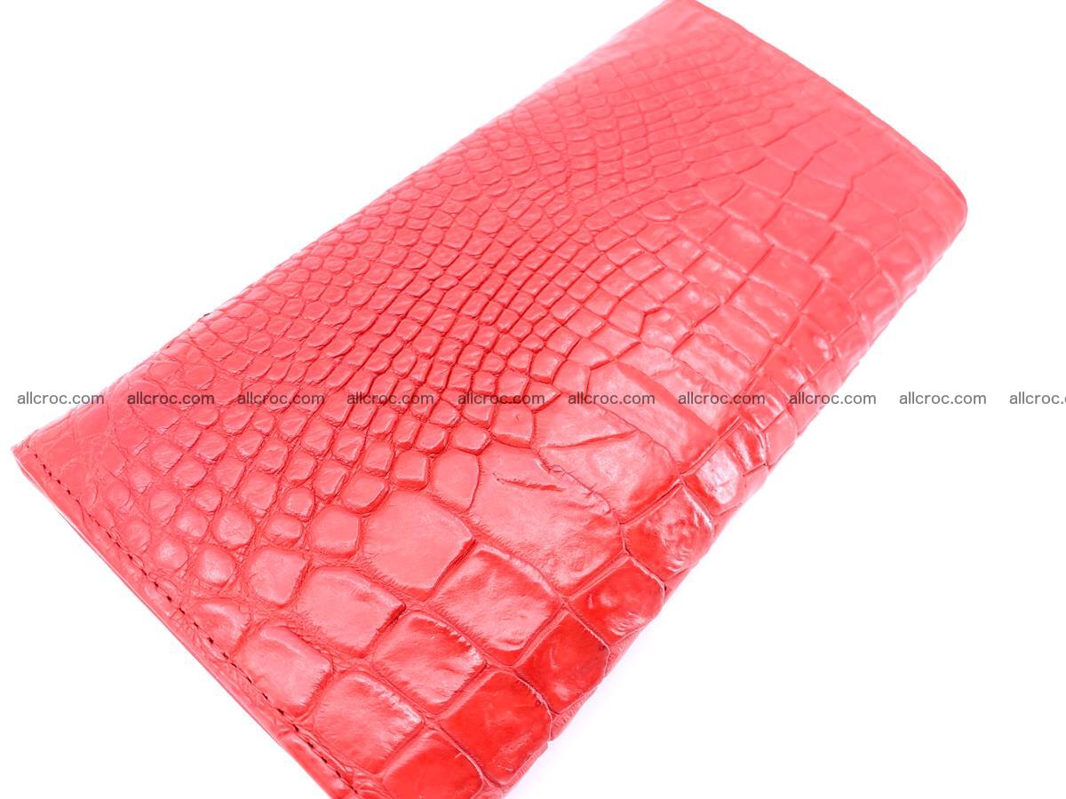 Genuine Crocodile skin trifold wallet, long wallet for women 455 Foto 3