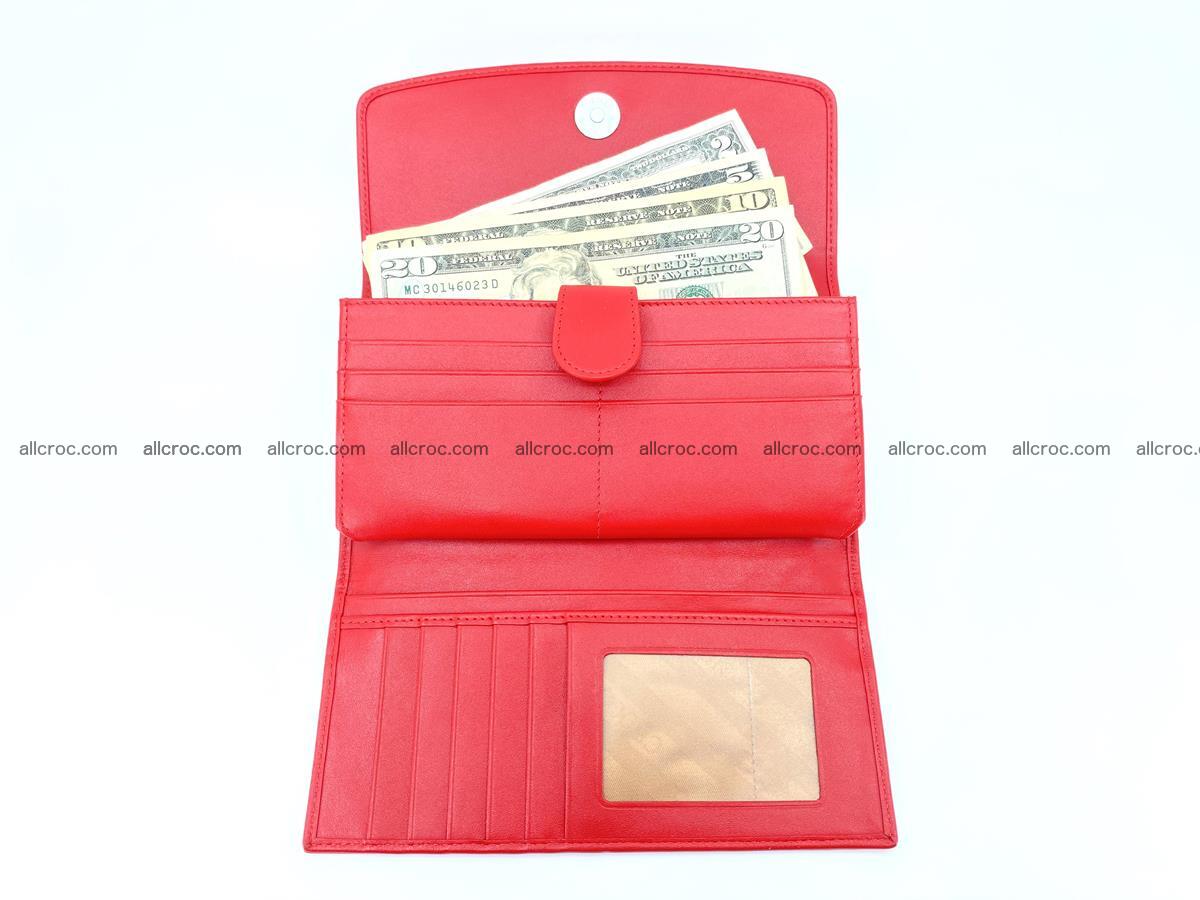 Genuine Crocodile skin trifold wallet, long wallet for women 455 Foto 4